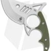 Kizer Shark Tooth Fixed Blade Knife Green G-10 (2.5" Satin) 1043N1
