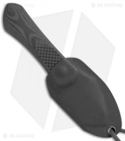 Kizer Thumbper Long Fixed Blade Neck Knife Carbon Fiber (2" Stonewash) 1014 -SOG Store Kizer Thumbper Long CF SW 1014 BHQ 50471 jr sheath