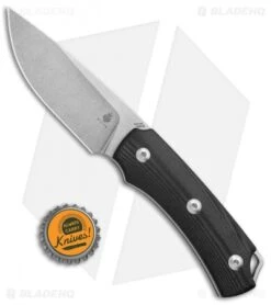 Kizer Uli Hennicke T-II Fixed Blade Knife Black G-10 (3.7" Stonewash) Ki1021A1 7 Kizer Uli Hennicke T-II Fixed Blade Knife Black G-10 (3.7" Stonewash) Ki1021A1 -SOG Store Kizer Uli Hennike T II Black G 10 SW Ki1021A1 BHQ 52398 jr bottlecap