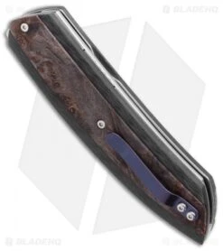 Maserin AM5 Liner Lock Knife Black Maple Carbon Fiber (3.25 Satin) 375RN 6 Maserin AM5 Liner Lock Knife Black Maple Carbon Fiber (3.25 Satin) 375RN -SOG Store Maserin AM5 LL Black Maple CF Satin 375RN BHQ 98609 jr side