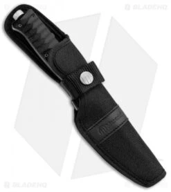 Maserin Croz Fixed Blade Hunting Knife Black G-10 (4.3" Satin Serr) 6 Maserin Croz Fixed Blade Hunting Knife Black G-10 (4.3" Satin Serr) -SOG Store Maserin Croz N690 Black Micarta 976 G10N BHQ 76821 jr sheath