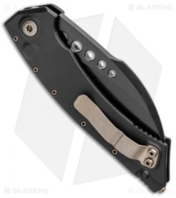 Microtech Signature Series Hawk Automatic Knife Black DLC (4" Black) -SOG Store Microtech Hawk Auto Black DLC Signature Series Black 166 1DLCS BHQ 103385 jr side