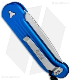 Microtech LUDT Automatic Knife Blue (3.4" Satin) 135-4BL 6 Microtech LUDT Automatic Knife Blue (3.4" Satin) 135-4BL -SOG Store Microtech LUDT Auto Blue Satin 135 4BL BHQ 72399 jr side