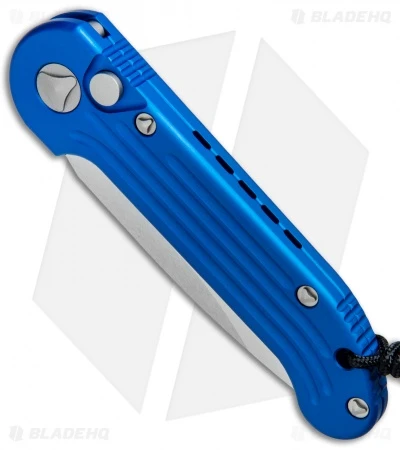 Microtech LUDT Automatic Knife Blue (3.4" Satin) 135-4BL 2 Microtech LUDT Automatic Knife Blue (3.4" Satin) 135-4BL - Image 2