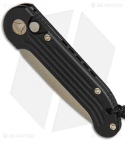 Microtech LUDT Automatic Knife Black (3.4" Bronze) 135-13 -SOG Store Microtech LUDT black bronze bronze BHQ 77283 er spine