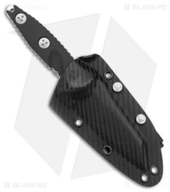 Microtech Socom Alpha Mini Warcom Fixed Blade Knife Black G-10 (3.7" Stonewash) -SOG Store Microtech Socom Alpha Mini Warcom Fixed Blade Black G 10 SW BHQ 178236 jr sheath