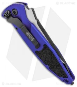 Microtech Socom Elite T/E Automatic Knife Purple (4" Two-Tone) 161A-1PU -SOG Store Microtech socom Elite TE Auto Purple TT 161A 1PU BHQ 99306 jr side