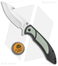 Old Timer Trail Boss Gut Hook Liner Lock Knife Black/Green Polymer (3.5" Satin) 7 Old Timer Trail Boss Gut Hook Liner Lock Knife Black/Green Polymer (3.5" Satin) -SOG Store Old Timer Trail Boss Gut Hook Folder Black Jade Satin BHQ 125155 jr bottlecap