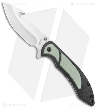 Old Timer Trail Boss Gut Hook Liner Lock Knife Black/Green Polymer (3.5" Satin) 1 Old Timer Trail Boss Gut Hook Liner Lock Knife Black/Green Polymer (3.5" Satin)