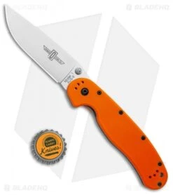 Ontario RAT Model 1 Liner Lock Knife Orange (3.6" Satin AUS-8) O8848OR -SOG Store Ontario RAT Model 1 LL Orange Satin ON8848OR BHQ 101811 jr bottlecap