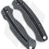Flytanium Custom Black Linen Micarta Lotus Scales For Spyderco Paramilitary 2
