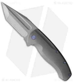 SOG Store 7 PMP Knives Berserker Frame Lock Knife Gray/Blue Titanium (3.5" Stonewash)