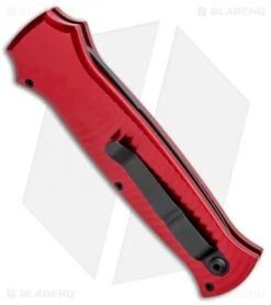 Piranha Bodyguard Automatic Knife Red Tactical (3.3" Black Serr) 6 Piranha Bodyguard Automatic Knife Red Tactical (3.3" Black Serr) -SOG Store Piranha Bodyguard Auto Red Tactical Black Serr BHQ 1438 jr side