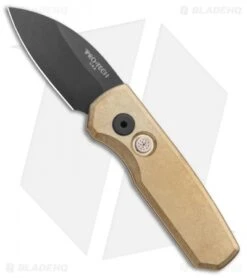 Pro-Tech Runt 5 Wharncliffe Knife Stonewashed Bronze (2" DLC Black)