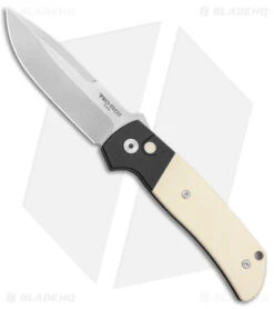 Pro-Tech Terzuola Tuxedo ATCF Automatic Knife Ivory Micarta (3.5" SW Magnacut)