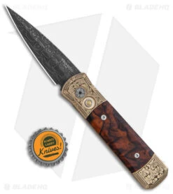 Pro-Tech Godson Ultimate Custom Automatic Knife Bronze Al/Ironwood (3.2" Dam) 7 Pro-Tech Godson Ultimate Custom Automatic Knife Bronze Al/Ironwood (3.2" Dam) -SOG Store Pro Tech Ultimate Custom Godson Auto Bronze Alu Iron Wood Damascus BHQ 147082 jr bottlecap