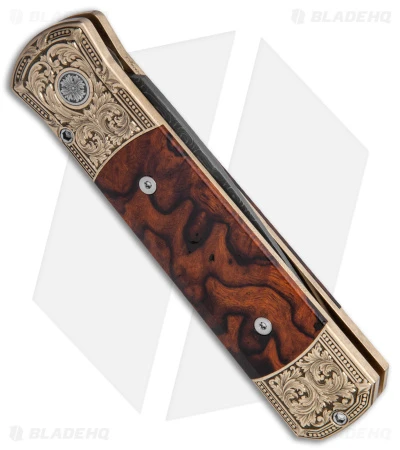 Pro-Tech Godson Ultimate Custom Automatic Knife Bronze Al/Ironwood (3.2" Dam) 3 Pro-Tech Godson Ultimate Custom Automatic Knife Bronze Al/Ironwood (3.2" Dam) - Image 3