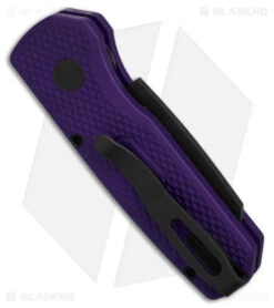 Pro-Tech Runt 5 MagnaCut Automatic Knife Purple Aluminum (1.9" DLC) -SOG Store Protech Runt 5 Magna Cut AK Purple Alum 1in DLC BHQ 180558 td side
