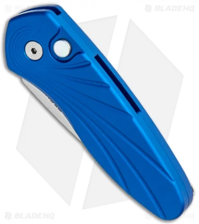 Pro-Tech Sprint Blue Automatic Knife 3D Wave (1.95" Stonewash) 2936-BLUE 2 Pro-Tech Sprint Blue Automatic Knife 3D Wave (1.95" Stonewash) 2936-BLUE - Image 2