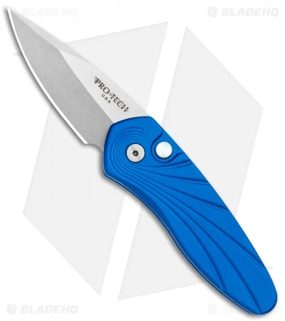 Pro-Tech Sprint Blue Automatic Knife 3D Wave (1.95" Stonewash) 2936-BLUE 1 Pro-Tech Sprint Blue Automatic Knife 3D Wave (1.95" Stonewash) 2936-BLUE