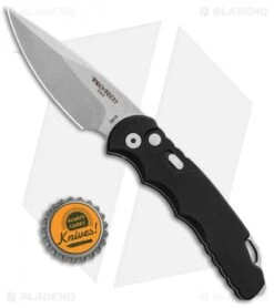 Pro-Tech TR-5 Automatic Knife Black (3.25" Stonewash) -SOG Store Protech TR 5 Auto Black SW T501SW BHQ 87851 jr bottlecap