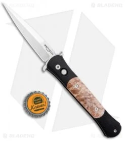Pro-Tech The Don Automatic Knife 1706 W/ Maple Burl (3.5" Satin) -SOG Store Protech The Don Auto Maple Burl Satin 1706 BHQ 8549 jr bottlecap