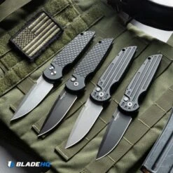 Pro-Tech Tactical Response TR-3 Knife Black W/Grooves (3.5" BB S45VN) Exclusive -SOG Store ProtechTR3TacticalSocialCrop