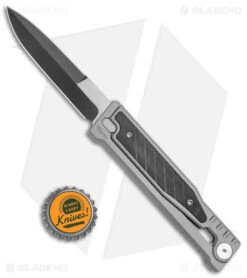 Reate Knives Reate EXO Gravity Bayonet Knife Titanium/Black G-10 (3.75" Two Tone PVD) -SOG Store Reate EXO Gravity Double Edge Ti Black G 10 PVD BHQ 142279 jr bottlecap