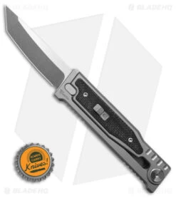 Reate Knives Reate EXO-M Tanto Gravity Knife Titanium/Black Micarta (2.95" SW) -SOG Store Reate EXO M Tanto Gravity Knife Ti Black Micarta 2in SW BHQ 181245 td size