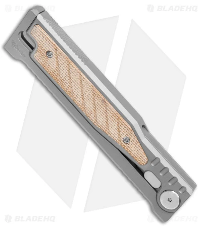 Reate Knives Reate EXO Gravity Tanto Knife Titanium/Natural Micarta (3.75" Satin) 3 Reate Knives Reate EXO Gravity Tanto Knife Titanium/Natural Micarta (3.75" Satin) - Image 3