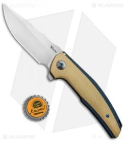 Reate Knives Reate J.A.C.K. Integral Knife Blue Titanium/Brass (3.94" Satin) -SOG Store Reate J.A.C.K. Integral Blue Ti Brass Satin BHQ 87841 jr bottlecap