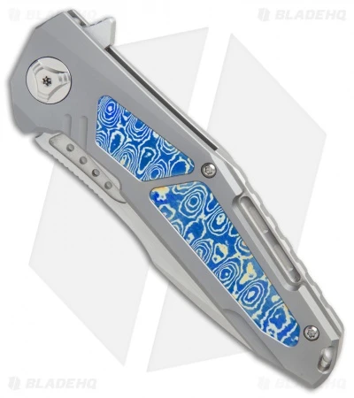 Reate Knives Reate K-3 Tanto Frame Lock Flipper Knife Ti/Mokuti (3.875" Satin) 2 Reate Knives Reate K-3 Tanto Frame Lock Flipper Knife Ti/Mokuti (3.875" Satin) - Image 2