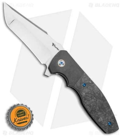 Reate Knives Reate Kirby Lambert Augustus PVD Bolster Lock Knife Marble CF (3.6" Satin) 4 Reate Knives Reate Kirby Lambert Augustus PVD Bolster Lock Knife Marble CF (3.6" Satin) - Image 4