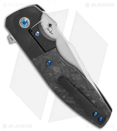 Reate Knives Reate Kirby Lambert Augustus PVD Bolster Lock Knife Marble CF (3.6" Satin) 3 Reate Knives Reate Kirby Lambert Augustus PVD Bolster Lock Knife Marble CF (3.6" Satin) - Image 3