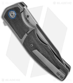 Reate Knives Reate Kirby Lambert Mini Crossroads Knife Black Micarta (3.3" Satin M390) 6 Reate Knives Reate Kirby Lambert Mini Crossroads Knife Black Micarta (3.3" Satin M390) -SOG Store Reate Kirby Lambert Mini Crossroads Knife Black Micarta 3in Satin M390 BHQ 143688 td side