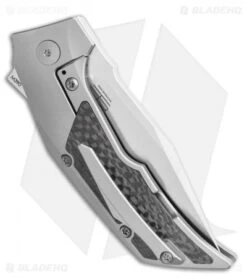 Reate Knives Bharucha T3000 Carbon Fiber Bead Blast (3" Satin) -SOG Store Reate Knives Bharucha T3000 Carbon Fiber Bead Blast 3in Satin BHQ 115090 LS Side