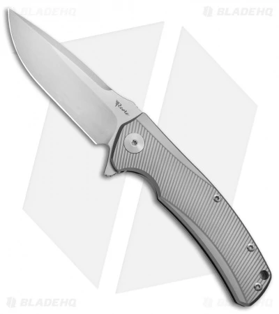 Reate Knives Mini Horizon-D Frame Lock Knife Titanium (3.4" Stonewash) 1 Reate Knives Mini Horizon-D Frame Lock Knife Titanium (3.4" Stonewash)