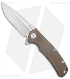 Reate Knives Mini Horizon-D Frame Lock Knife Bronze Ti (3.4" Satin)