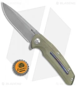 Reate Knives New Epoch Frame Lock Knife Gold Ti W/Mokuti Inlay (3.5" Stonewash) -SOG Store Reate Knives New Epoch FL Gold Ti Mokuti Inlay SW BHQ 37647 jr bottlecap