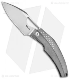Reate Knives Reate Tashi Bharucha Baby Machine Frame Lock Knife Blasted Ti (3.25" Satin)