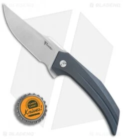 Reate Knives Reate Tashi Bharucha Starboy Frame Lock Knife Blue Titanium (3.25" Satin) -SOG Store Reate Tashi Bharucha Starboy blue ti satin BHQ 75956 er bottlecap