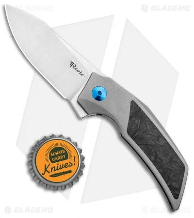 Reate Knives Reate Tashi Bharucha T2500 Frame Lock Flipper Knife Marble CF (2.5" Satin) 4 Reate Knives Reate Tashi Bharucha T2500 Frame Lock Flipper Knife Marble CF (2.5" Satin) - Image 4