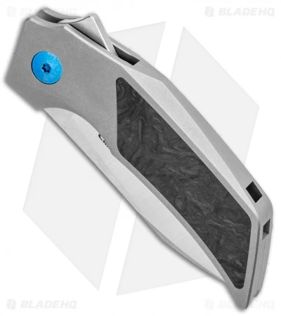 Reate Knives Reate Tashi Bharucha T2500 Frame Lock Flipper Knife Marble CF (2.5" Satin) 2 Reate Knives Reate Tashi Bharucha T2500 Frame Lock Flipper Knife Marble CF (2.5" Satin) - Image 2