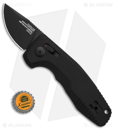 SOG Knives SOG-TAC AU Compact Automatic Knife CA Special Black (2" Black) 4 SOG Knives SOG-TAC AU Compact Automatic Knife CA Special Black (2" Black) - Image 4