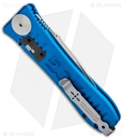 SOG Knives Spec Elite I Automatic Knife Blue (3.5" Satin) SE-51BU 7 SOG Knives Spec Elite I Automatic Knife Blue (3.5" Satin) SE-51BU -SOG Store SOG Knives Spec Elite I Auto Blue Satin SE 51BU BHQ 92925 jr side