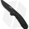 SOG Knives SOG-TAC AU Automatic Knife Black Aluminum (3.4" Black Serr)