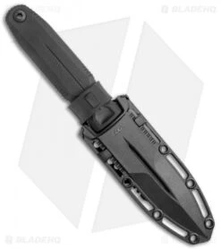 SOG Knives Pentagon FX Fixed Blade Knife Blackout G10 (4.75" Black) -SOG Store SOG Pentagon FX Blackout Black 17 61 01 57 BHQ 119269 jr sheath