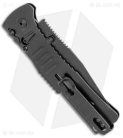 SOG SlimJim Black Assisted Opening Knife (3.18" Black Plain) SJ-32 -SOG Store SOG SlimJim Black Assisted Opening Black BHQ 11534 jr side