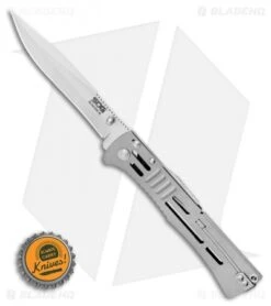 SOG SlimJim XL Bead Blast Assisted Opening Knife (4.18" Satin) SJ-51 7 SOG SlimJim XL Bead Blast Assisted Opening Knife (4.18" Satin) SJ-51 -SOG Store SOG SlimJim XL Bead Blast Assisted Opening Knife 4.18 Satin SJ 51 BHQ 11536 LS Bottlecap