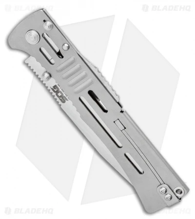 SOG SlimJim XL Bead Blast Assisted Opening Knife (4.18" Satin) SJ-51 2 SOG SlimJim XL Bead Blast Assisted Opening Knife (4.18" Satin) SJ-51 - Image 2